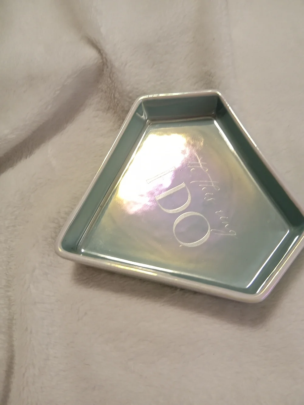 I DO Ring Dish - Mint Green Ceramic Jewelry Tray